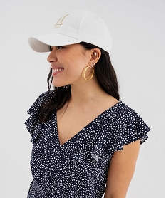 robe courte sans manches en viscose fleurie a volants femme imprimeG469801_2