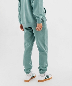 pantalon de jogging en molleton doux femme vert pantalonsG470901_3