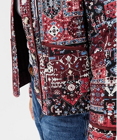 veste matelassee a col rond a motifs femme imprime manteauxG471501_4