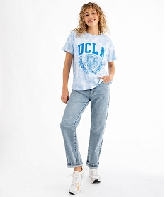 tee-shirt manches courtes avec motif xxl femme - ucla bleu standard t-shirts manches courtesG483201_4