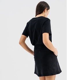 tee-shirt manches courtes femme avec large motif - sailor moon noir standard t-shirts manches courtesG483501_3
