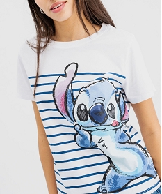 tee-shirt oversize avec motif stitch femme - disney imprime t-shirts manches courtesG483601_2