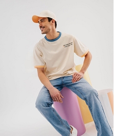 25WOBINU noir TEE SHIRT MC FEV 05WAMOR BEIGE:SAP839624-