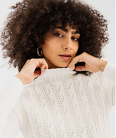 pull effet 2-en-1 avec tee-shirt femme - lulucastagnette blanc chine t-shirts manches longuesG489801_4