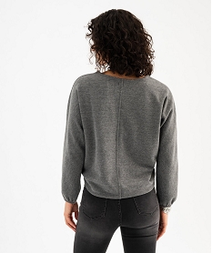 pull fin a manches chauve-souris femme gris standard t-shirts manches longuesG490101_3