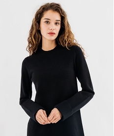 robe pull coupe evasee femme noir standardG493901_2