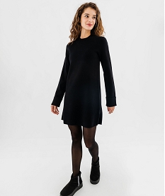 robe pull coupe evasee femme noir standardG493901_4