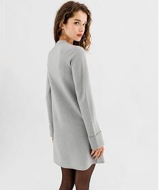 robe pull coupe evasee femme gris standardG494001_3
