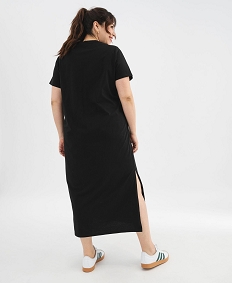 robe tee-shirt a manches courtes et col rond femme grande taille noir standardG495701_3