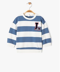GEMO Sweat à rayures et motif poitrine bébé garçon - LuluCastagnette Beige