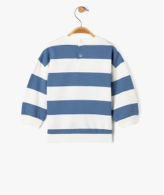 sweat a rayures et motif poitrine bebe garcon - lulucastagnette beigeG497301_4