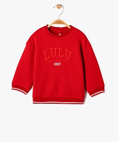 GEMO Sweat avec inscription brodée bébé garçon - LuluCastagnette rouge standard