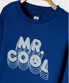 sweat leger a message bebe garcon bleuG497801_2