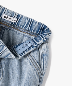 jean cargo a taille et chevilles elastiquees bebe garcon bleuG498401_3