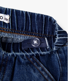 bermuda en jean a poches cargo bebe garcon bleu standardG498801_3