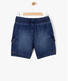 bermuda en jean a poches cargo bebe garcon bleu standardG498801_4