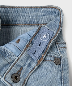 bermuda en jean slim extensible bebe garcon grisG498901_2