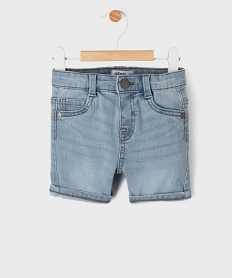 bermuda en jean slim extensible bebe garcon grisG498901_4