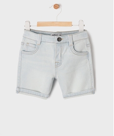 GEMO Short en jean extensible avec taille ajustable bébé garçon blanc chine