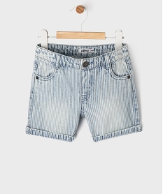 GEMO Short en jean extensible avec taille ajustable bébé garçon Bleu