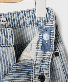 short en jean extensible avec taille ajustable bebe garcon bleuG499101_3