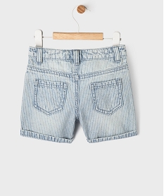 short en jean extensible avec taille ajustable bebe garcon bleuG499101_4