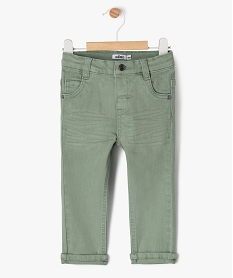 GEMO Pantalon slim en toile extensible bébé garçon Vert