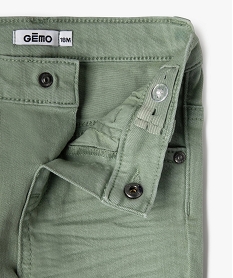 pantalon slim en toile extensible bebe garcon vertG499301_2