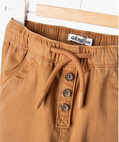 pantalon en denim colore bebe garcon brunG499401_2