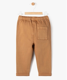 pantalon en denim colore bebe garcon brunG499401_4