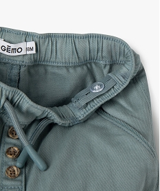 pantalon en denim colore bebe garcon vertG499501_2