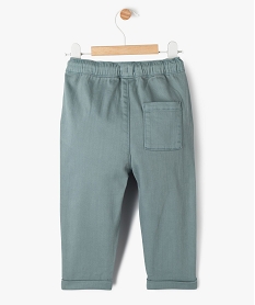 pantalon en denim colore bebe garcon vertG499501_3