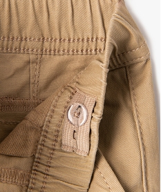 pantalon chino avec taille elastique bebe garcon - lulucastagnette jaune standardG499901_3