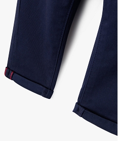 pantalon chino avec taille elastique bebe garcon - lulucastagnette bleuG500001_3