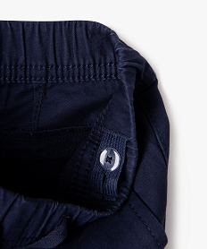 pantalon chino avec taille elastique bebe garcon - lulucastagnette bleuG500001_4