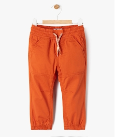 GEMO Pantalon jogger en coton bébé garçon Orange