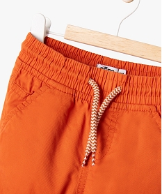 pantalon jogger en coton bebe garcon orangeG500201_2