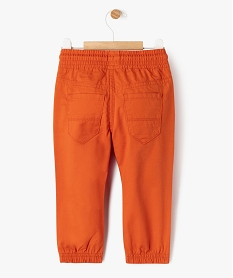 pantalon jogger en coton bebe garcon orangeG500201_4