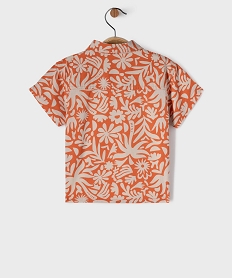ensemble 2 pieces chemise et tee-shirt bebe garcon orange standardG501701_2