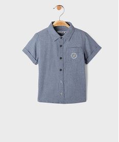 GEMO Chemise manches courtes bébé garçon - LuluCastagnette bleu standard