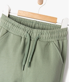 pantalon de jogging avec interieur molletonne bebe vertG503401_2