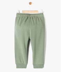 pantalon de jogging avec interieur molletonne bebe vertG503401_3