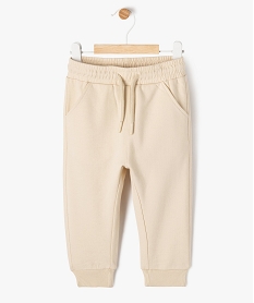 GEMO Pantalon de jogging avec intérieur molletonné bébé blanc chine