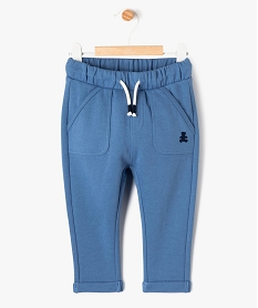 GEMO Pantalon en maille piquée bébé garçon - LuluCastagnette bleu standard