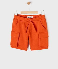 GEMO Short cargo en maille avec ceinture ajustable bébé garçon orange standard