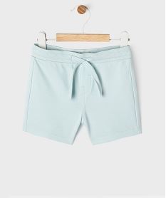 short en maille avec ceinture ajustable bebe garcon bleuG504501_4