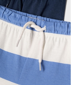 shorts en coton avec taille ajustable bebe garcon (lot de 2) bleu standardG504901_2
