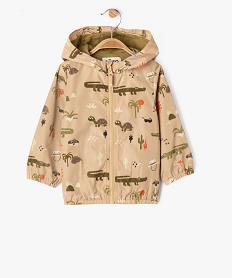 GEMO Blouson à capuche avec motifs animaux bébé garçon beige standard