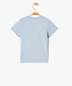 tee-shirt manches courtes a message bebe garcon bleu standardG507801_3