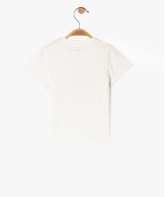 tee-shirt manches courtes a message bebe garcon blancG508001_3